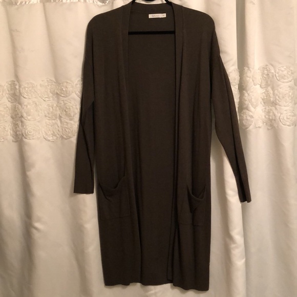 Reitmans long sweater size Small. Khaki green. - Picture 1 of 5